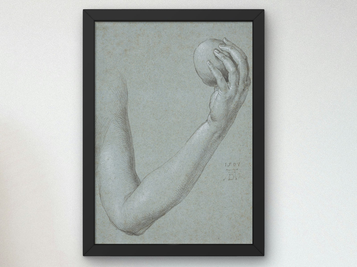 Arm of Eve by Albrecht Dürer 1507, Wall Art Print, Fine Art Reproduction, Museum Quality Decor, Poster