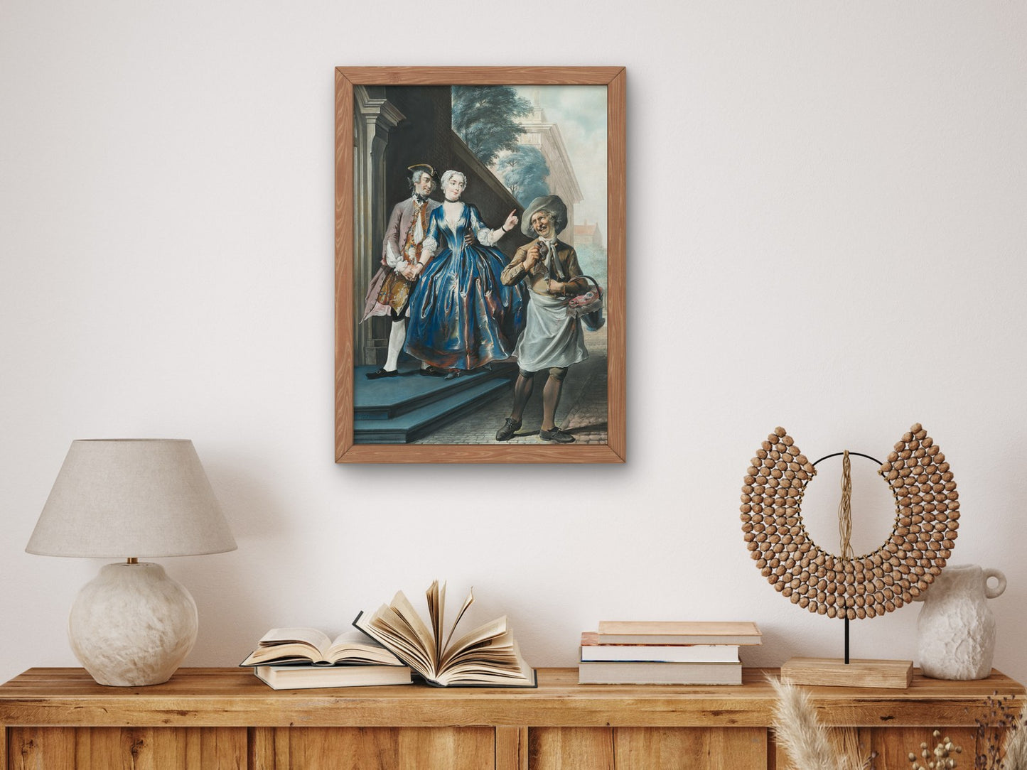 Pefroen and the Sheep's Head by Cornelis Troost 1739, Wall Art Print, Fine Art Reproduction, Museum Quality Decor, Poster