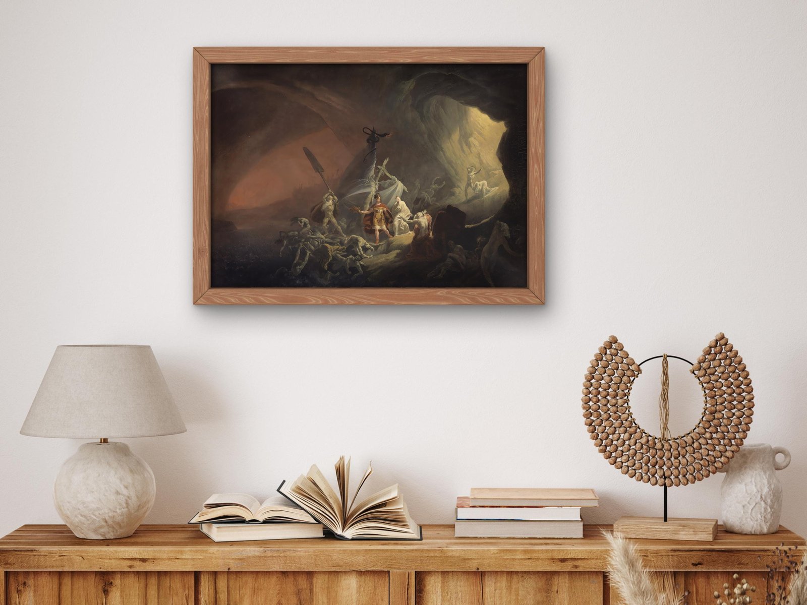 Aeneas and the Sibyl by John Martin, 1800, Romanticism and Classical Landscapes, fine art print