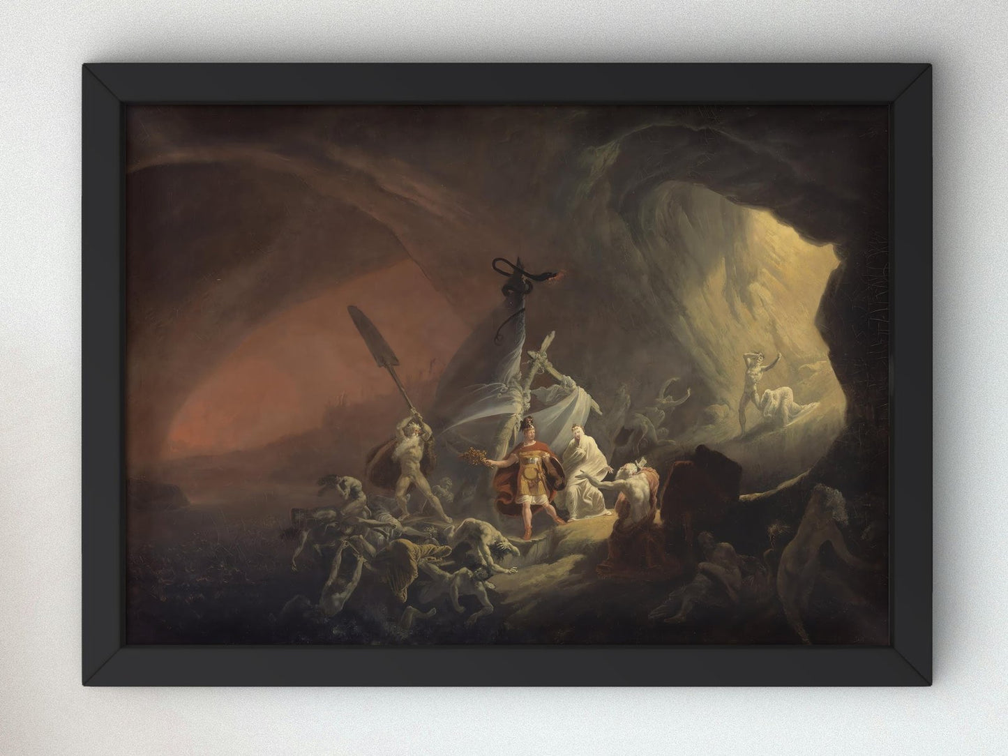 Aeneas and the Sibyl by John Martin, 1800, Romanticism and Classical Landscapes, fine art print