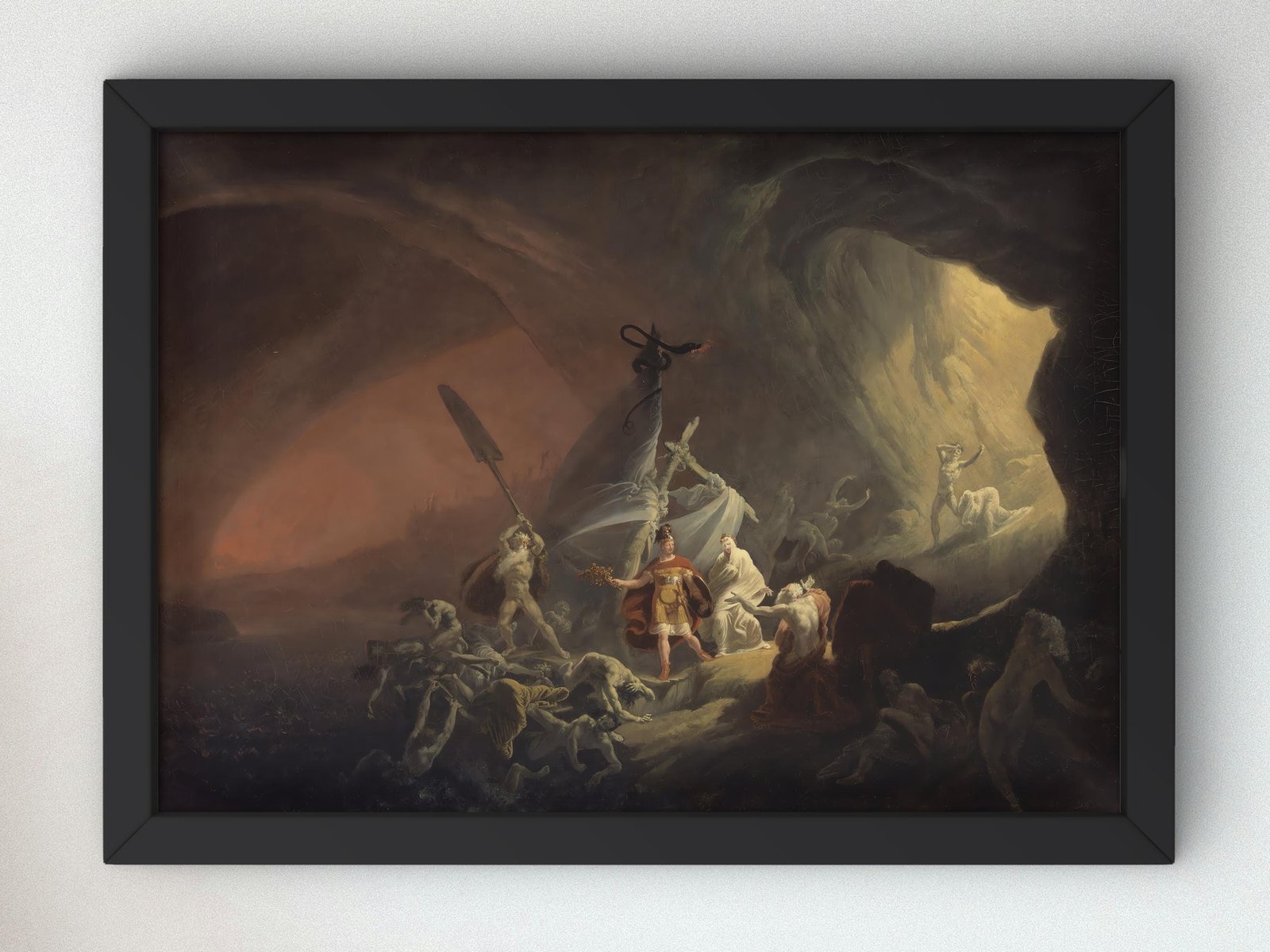 Aeneas and the Sibyl by John Martin, 1800, Romanticism and Classical Landscapes, fine art print