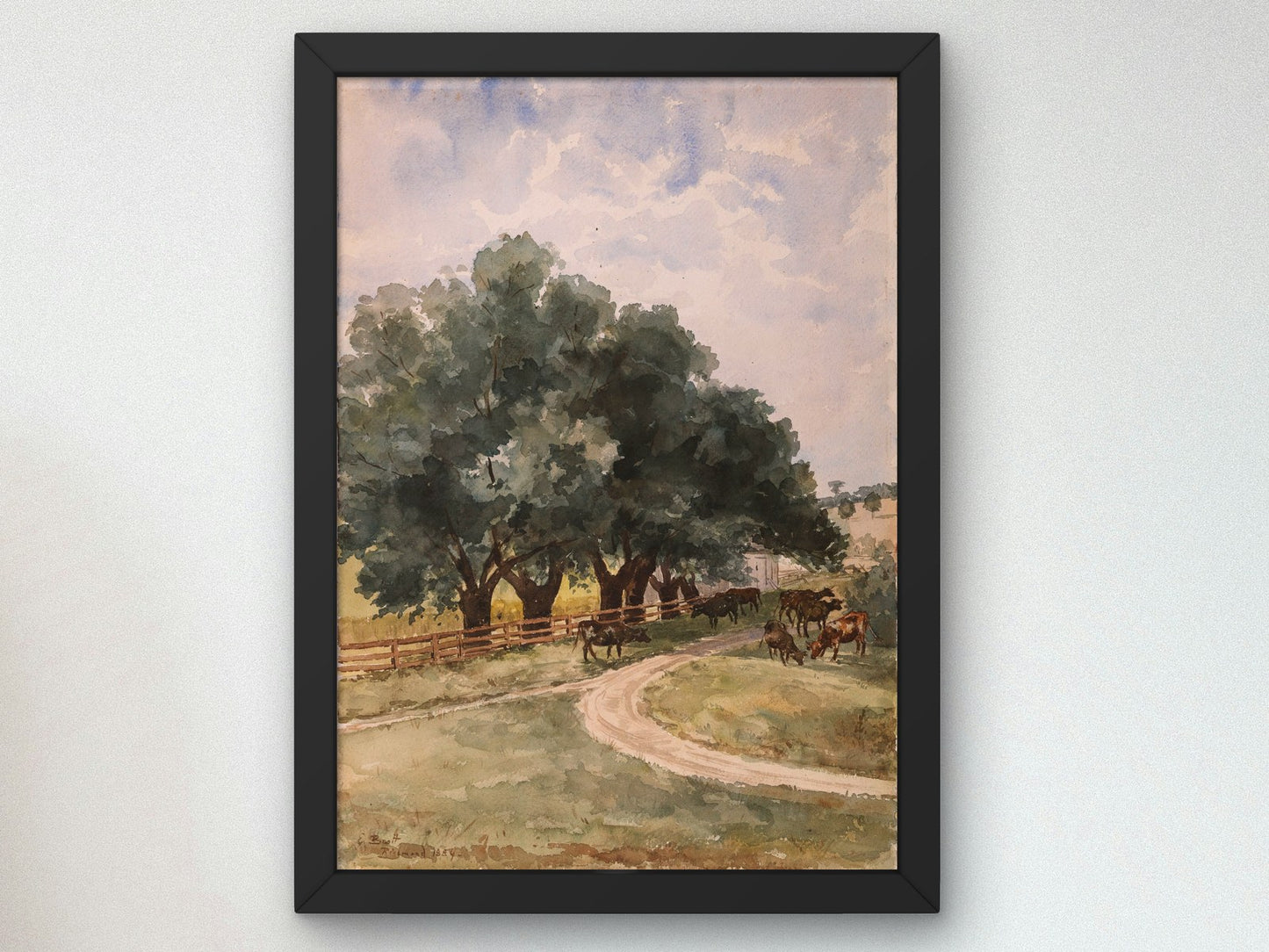 Richmond by Elizabeth Boott 1884, Wall Art Print, Fine Art Reproduction, Museum Quality Decor, Poster