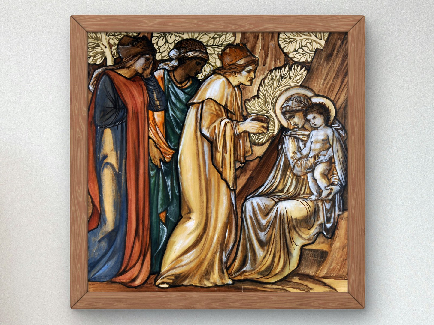 Design for Adoration of the Magi by Edward Burne Jones 1872, Wall Art Print, Fine Art Reproduction, Museum Quality Decor, Poster