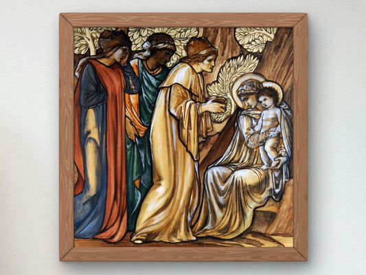 Design for Adoration of the Magi by Edward Burne Jones 1872, Wall Art Print, Fine Art Reproduction, Museum Quality Decor, Poster