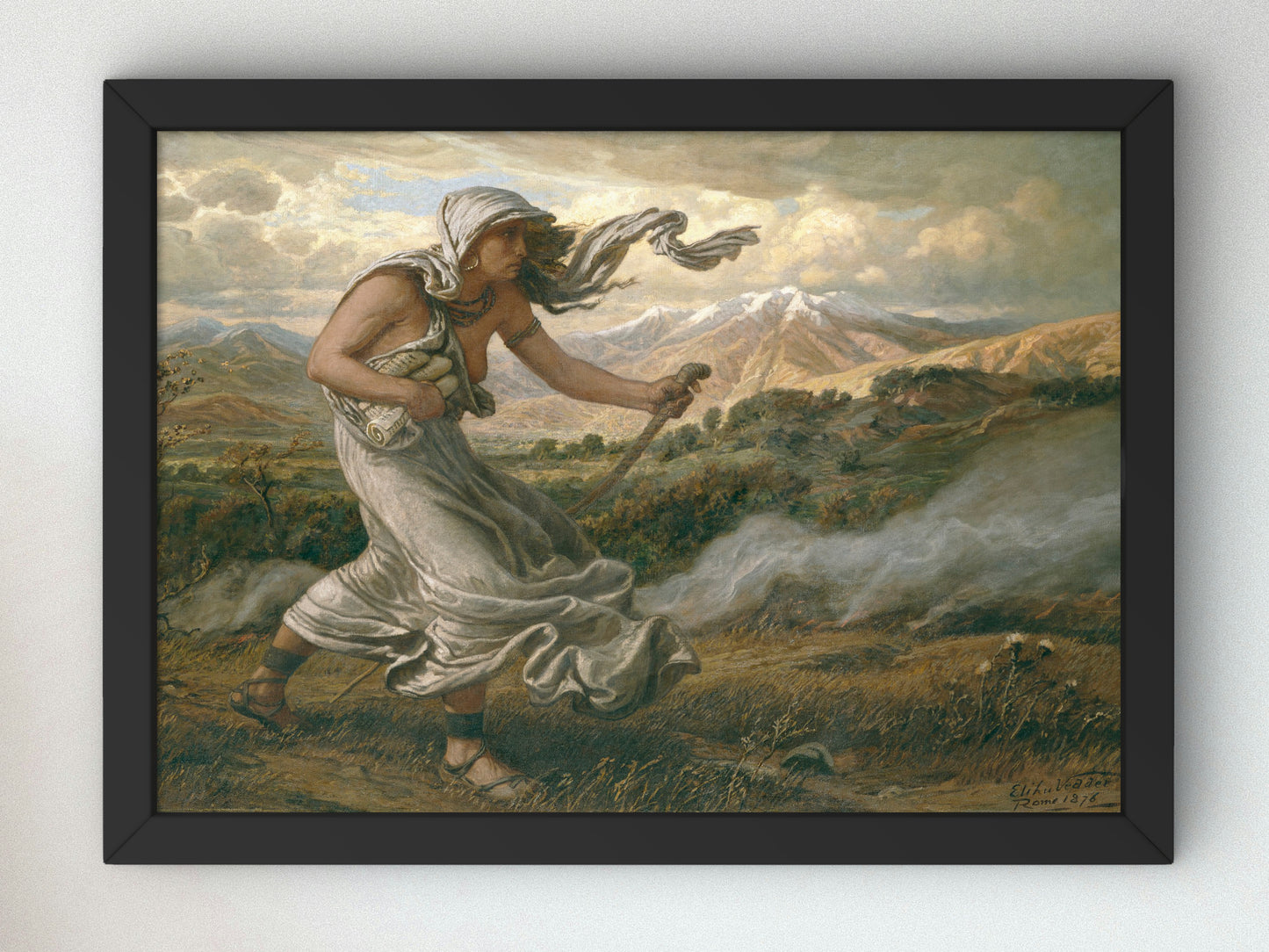 The Cumaean Sibyl by Elihu Vedder 1876, Wall Art Print, Fine Art Reproduction, Museum Quality Decor, Poster