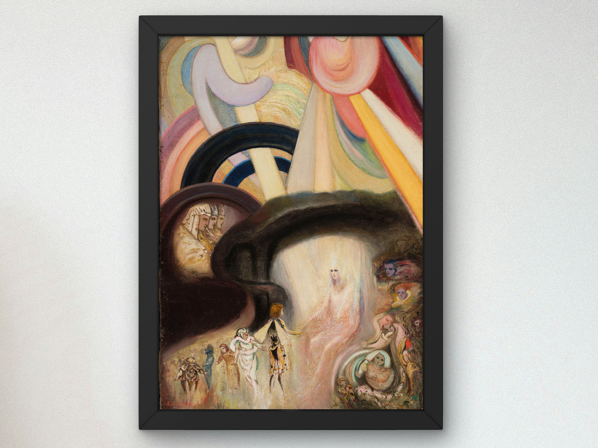 Fantasy Imagination by Franciszek Siedlecki 1913, Wall Art Print, Fine Art Reproduction, Museum Quality Decor, Poster
