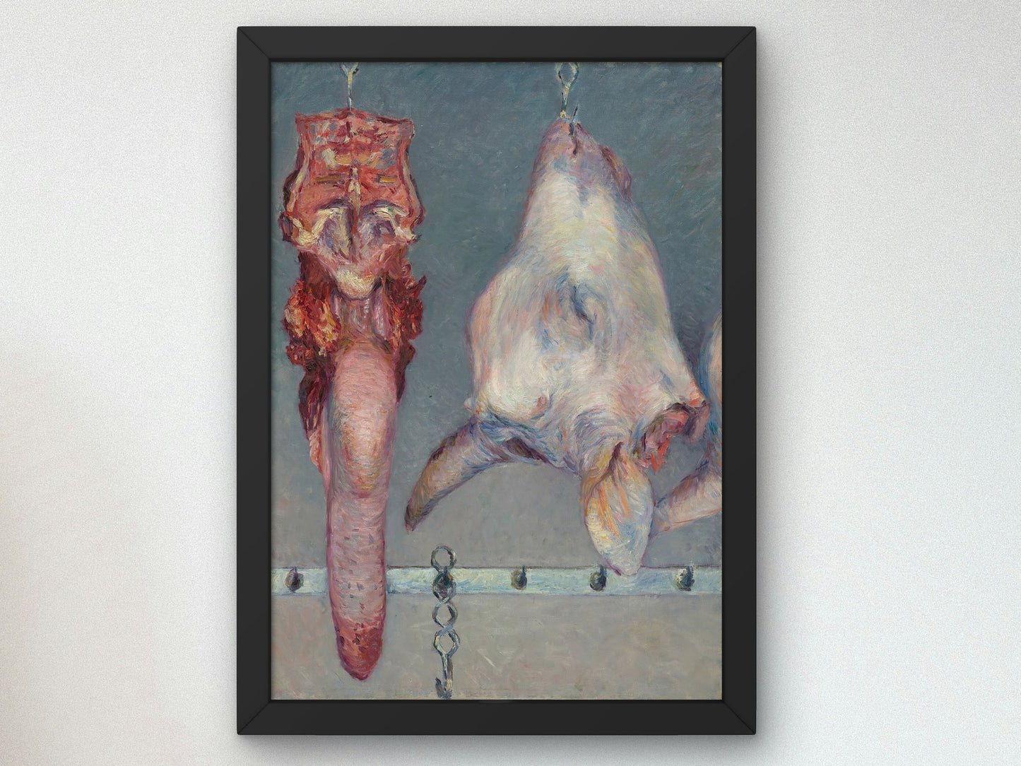 Calf's Head and Ox Tongue by Gustave Caillebotte 1882, Wall Art Print, Fine Art Reproduction, Museum Quality Decor, Poster