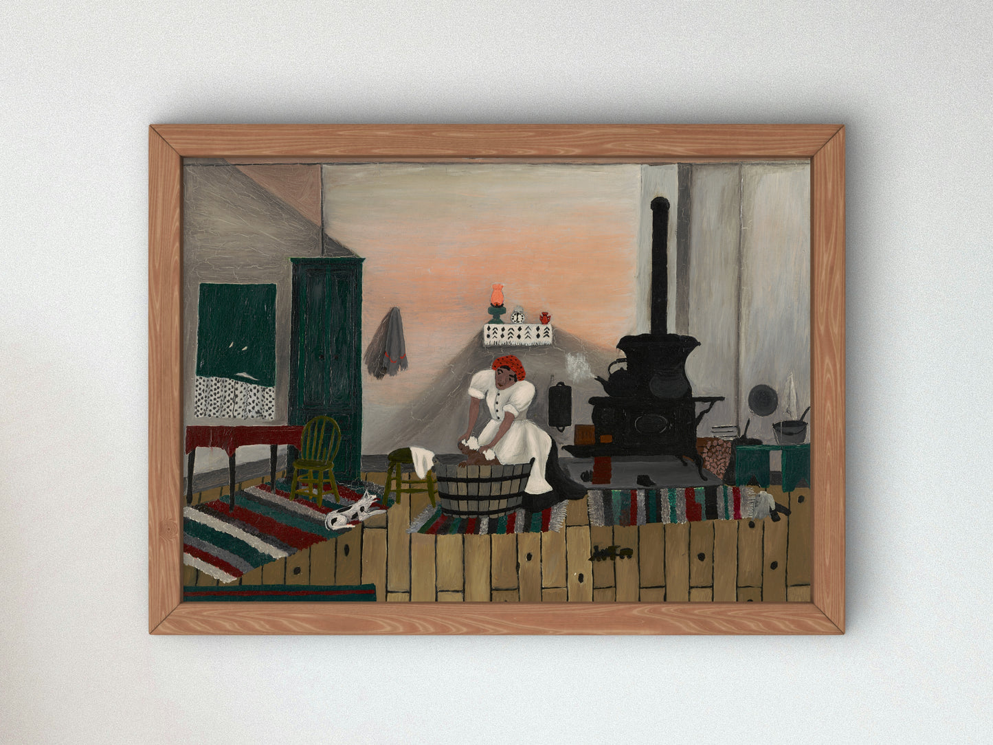 Saturday Night Bath by Horace Pippin 1945, Wall Art Print, Fine Art Reproduction, Museum Quality Decor, Poster