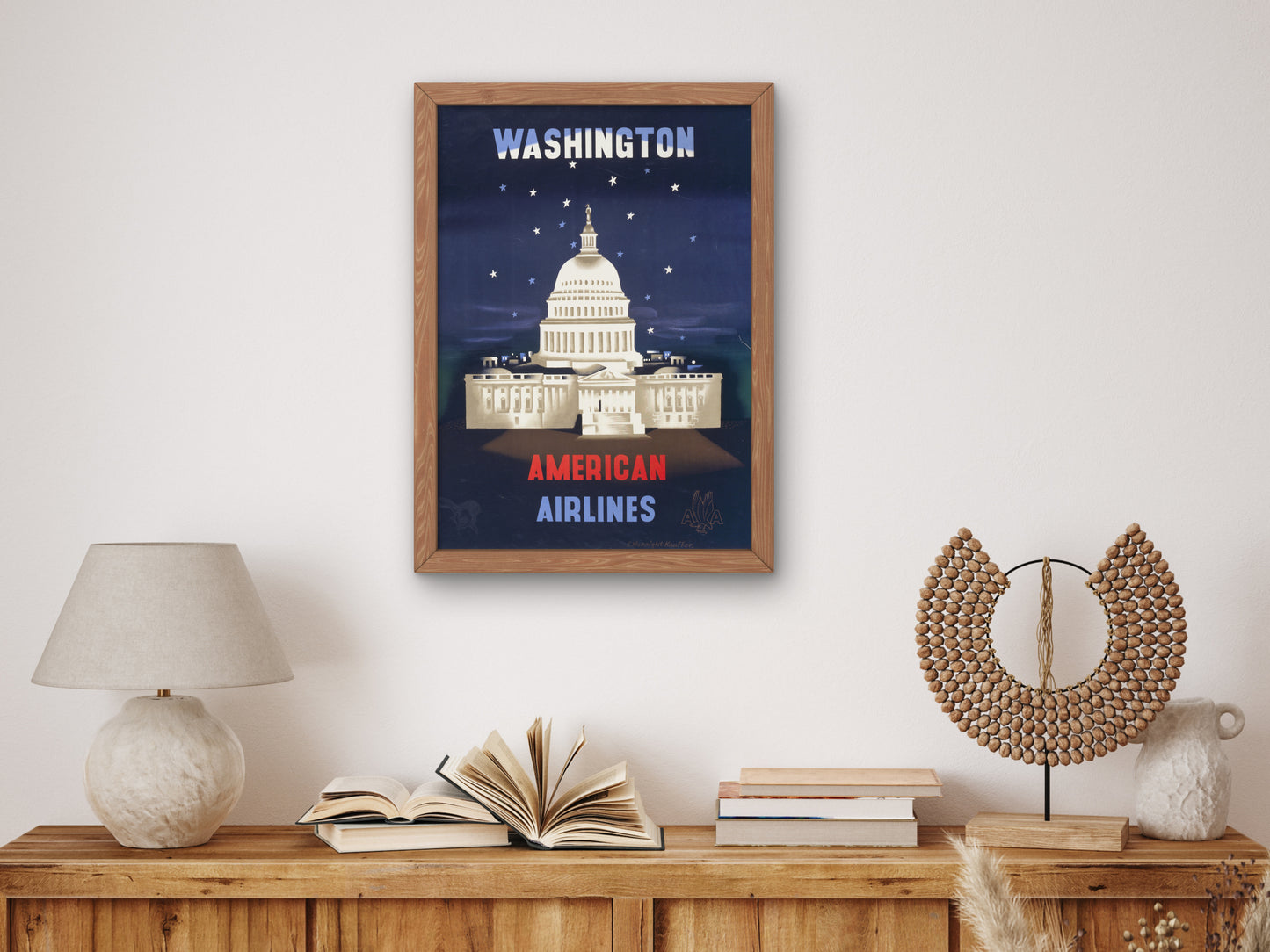 Washington by Edward McKnight Kauffer 1950, Wall Art Print, Fine Art Reproduction, Museum Quality Decor, Poster