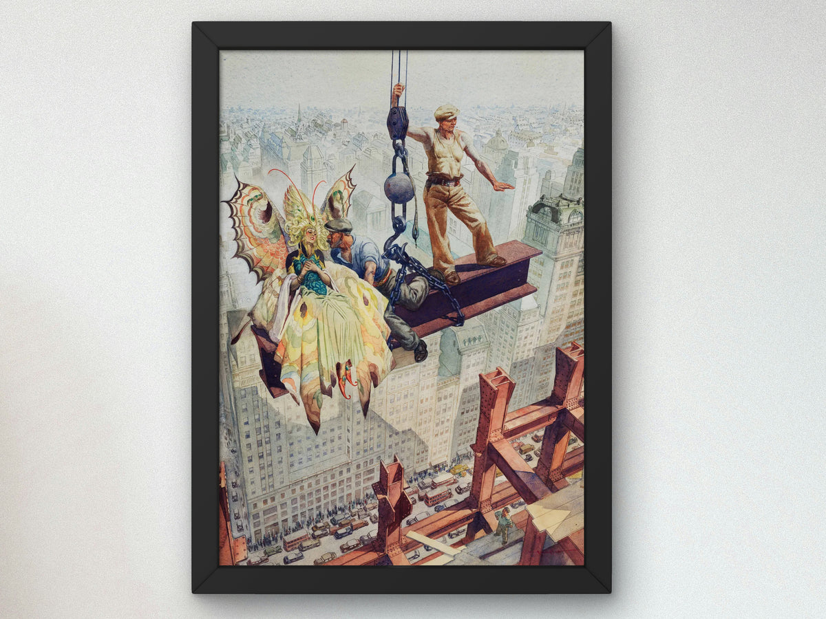 Building Castles in the Air by Oswald Hamilton Cuningham, Wall Art Print, Fine Art Reproduction, Museum Quality Decor, Poster