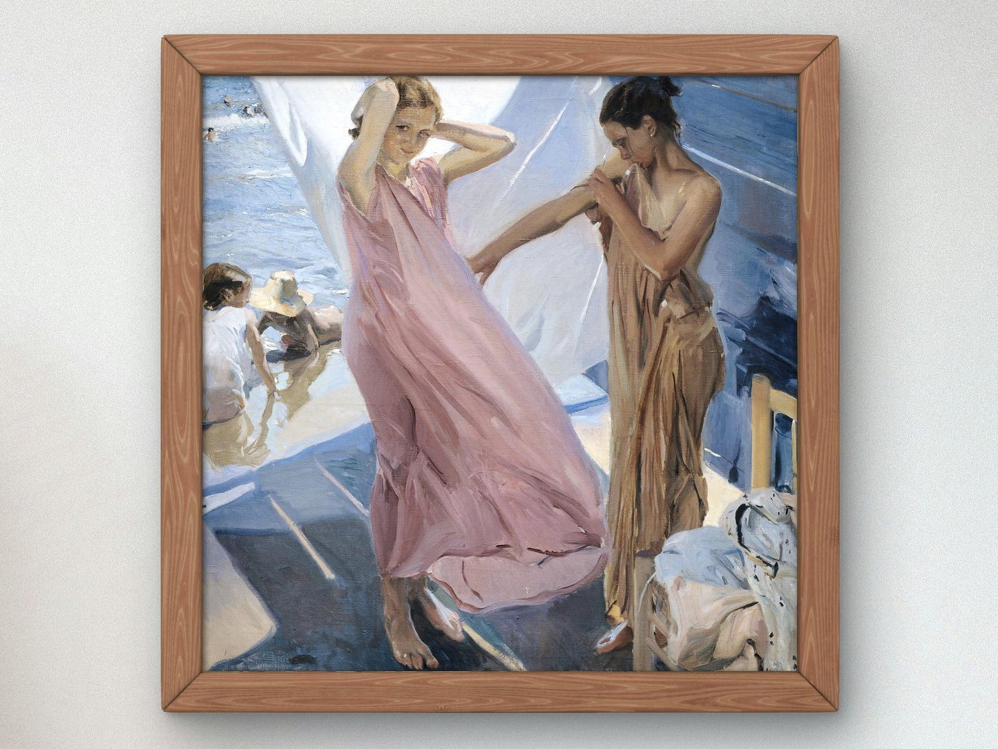 After Bathing Valencia by Joaquín Sorolla, 1909, Impressionism, fine art print