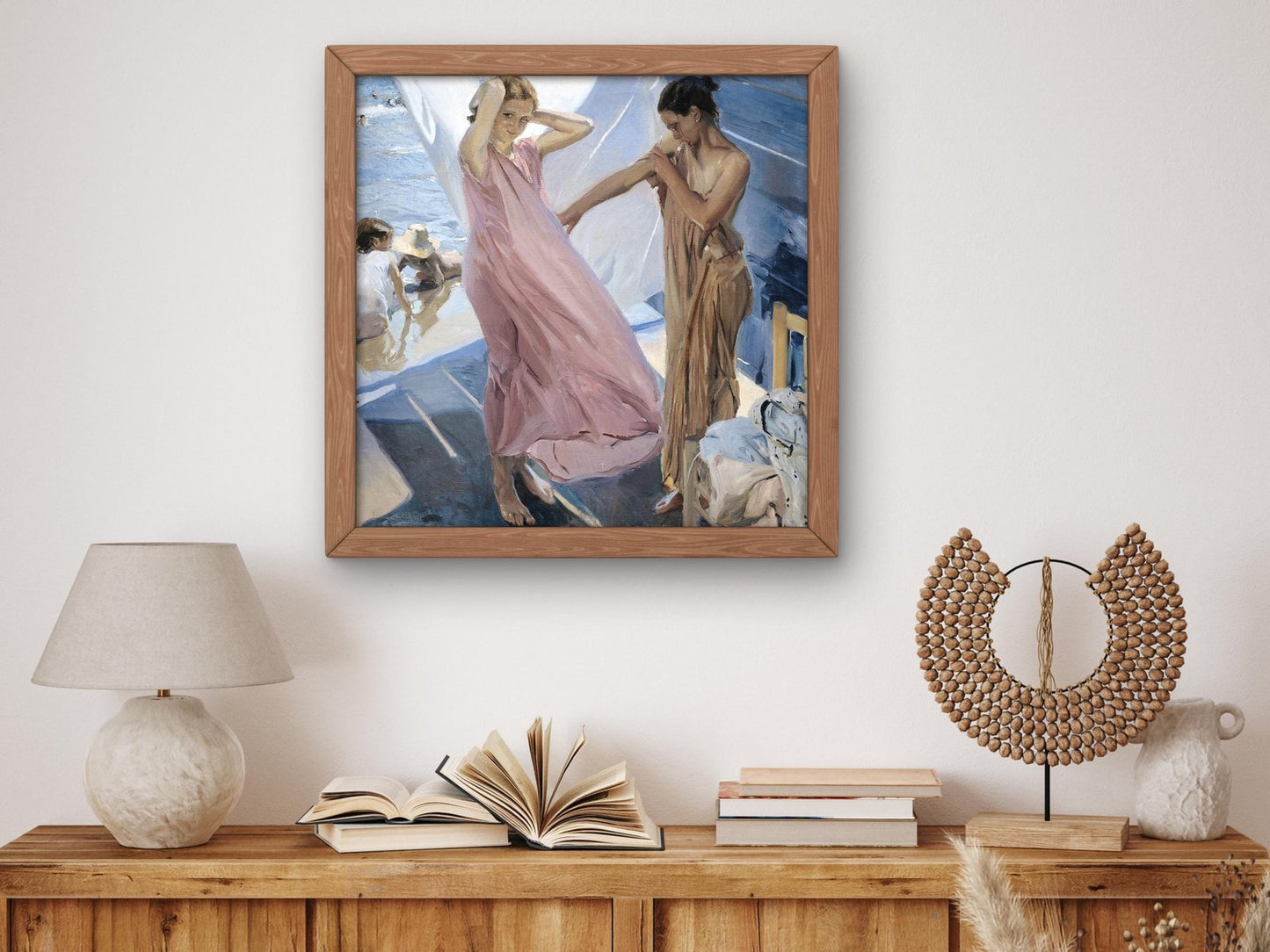After Bathing Valencia by Joaquín Sorolla, 1909, Impressionism, fine art print