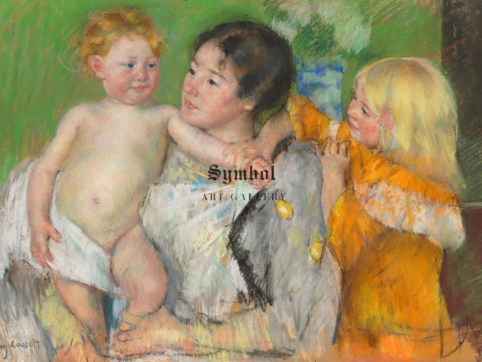 After the Bath by Mary Cassatt, 1901, Impressionism, fine art print