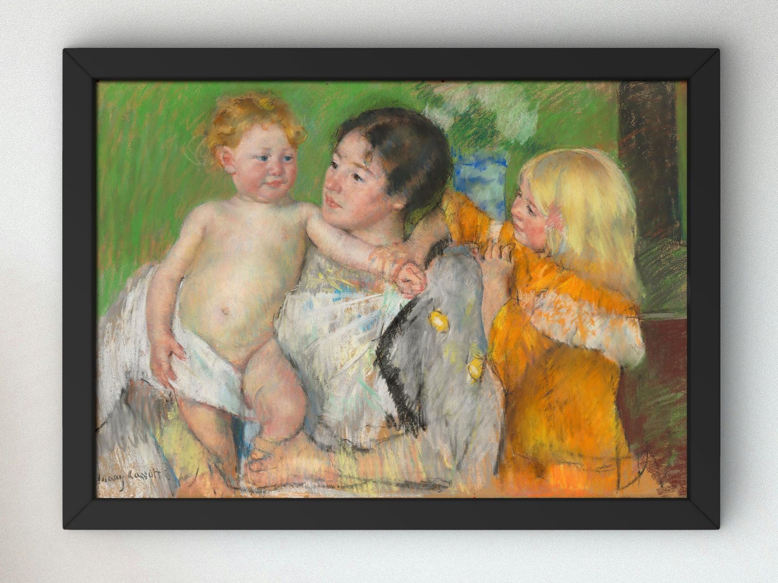 After the Bath by Mary Cassatt, 1901, Impressionism, fine art print