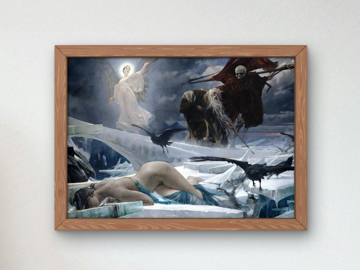 Ahasuerus at the End of the World by Adolf Hiremy Hirschl, 1888, Romanticism, fine art print