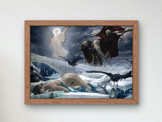 Ahasuerus at the End of the World by Adolf Hiremy Hirschl, 1888, Romanticism, fine art print