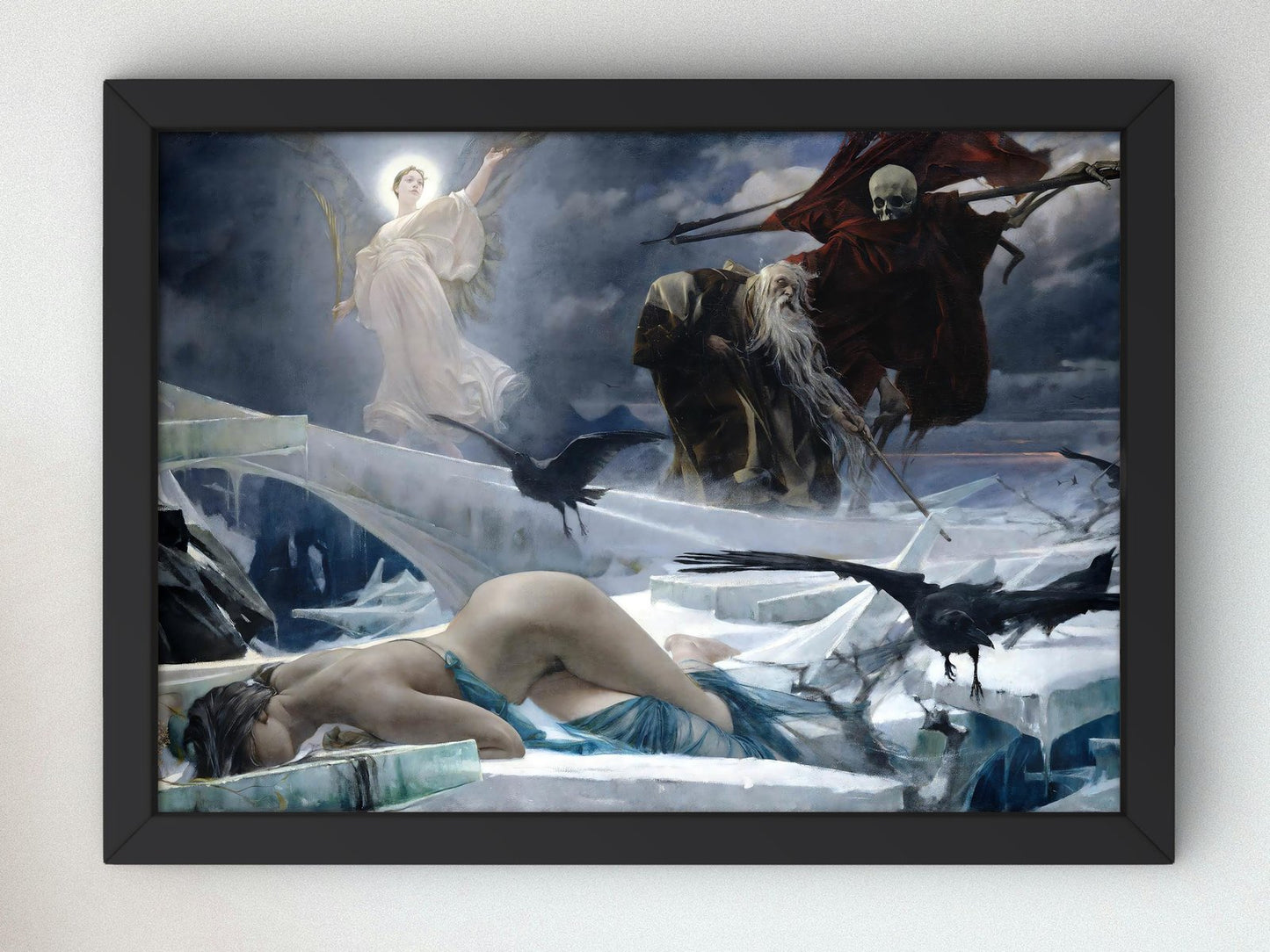 Ahasuerus at the End of the World by Adolf Hiremy Hirschl, 1888, Romanticism, fine art print