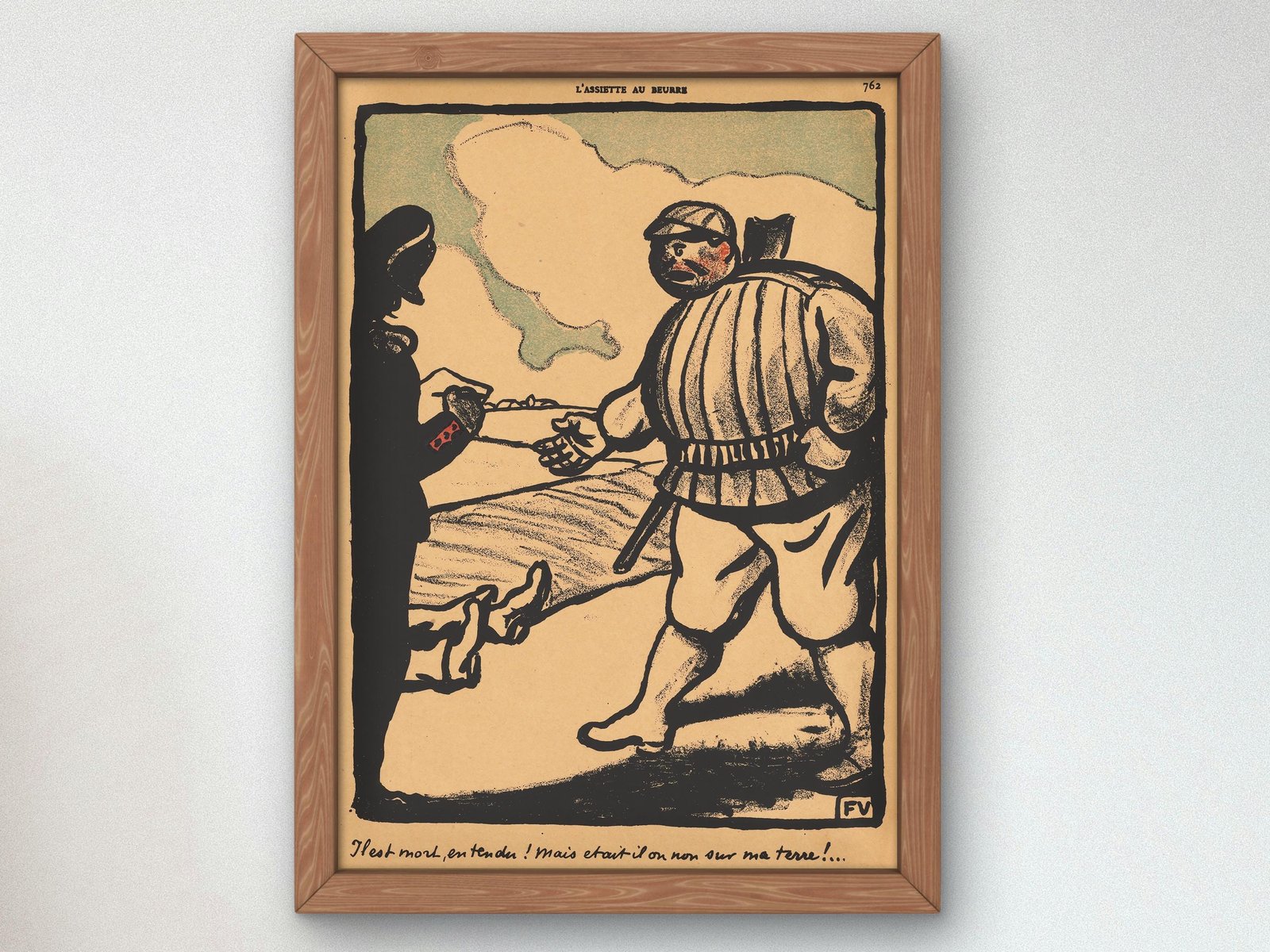 All Right So He's Dead by Félix Vallotton, 1901, Post-Impressionism, fine art print