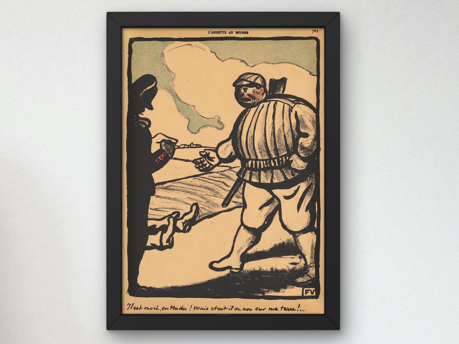 All Right So He's Dead by Félix Vallotton, 1901, Post-Impressionism, fine art print