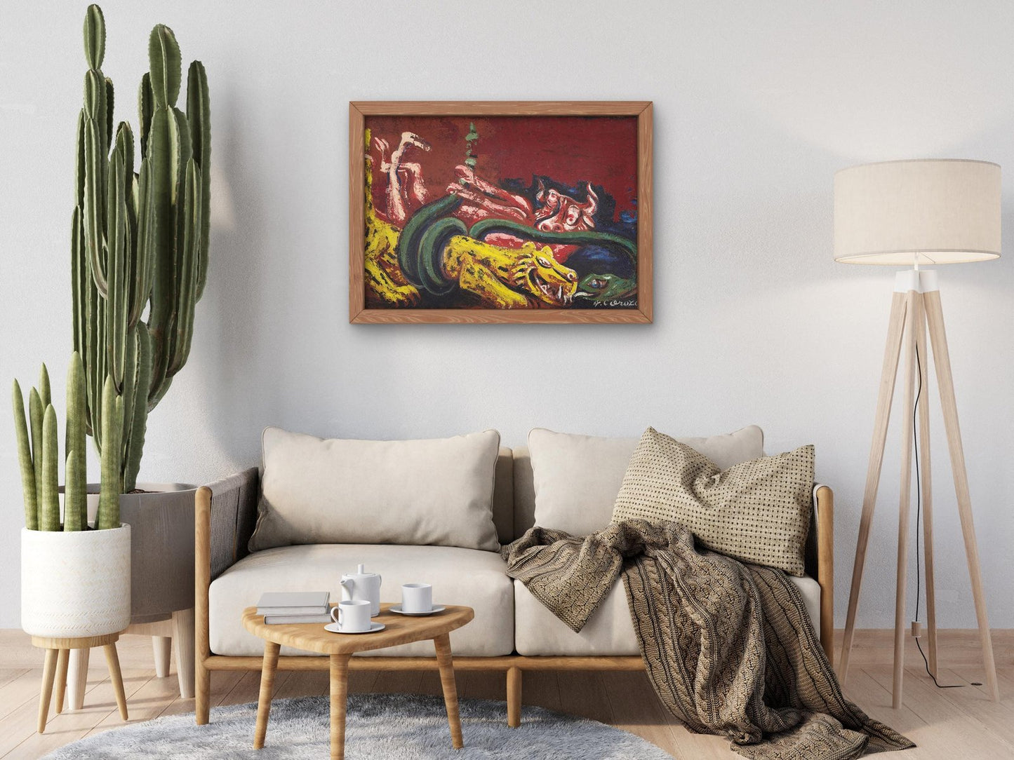 Allegory of Mexico by José Clemente Orozco, 1948, Art Deco and American Modernism, fine art print