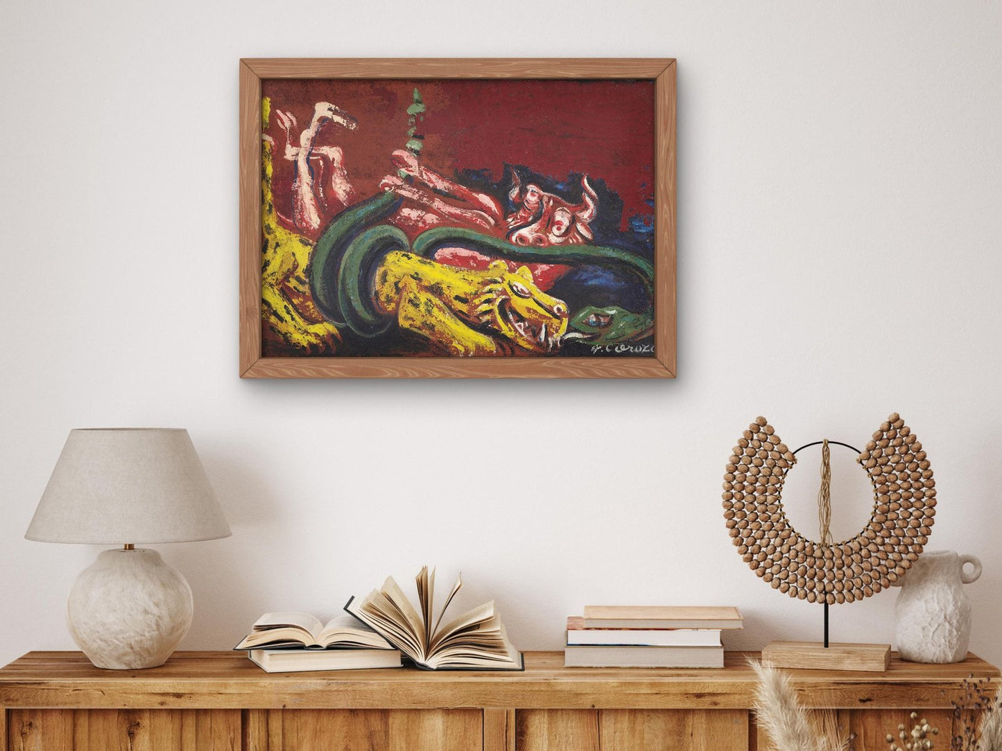 Allegory of Mexico by José Clemente Orozco, 1948, Art Deco and American Modernism, fine art print