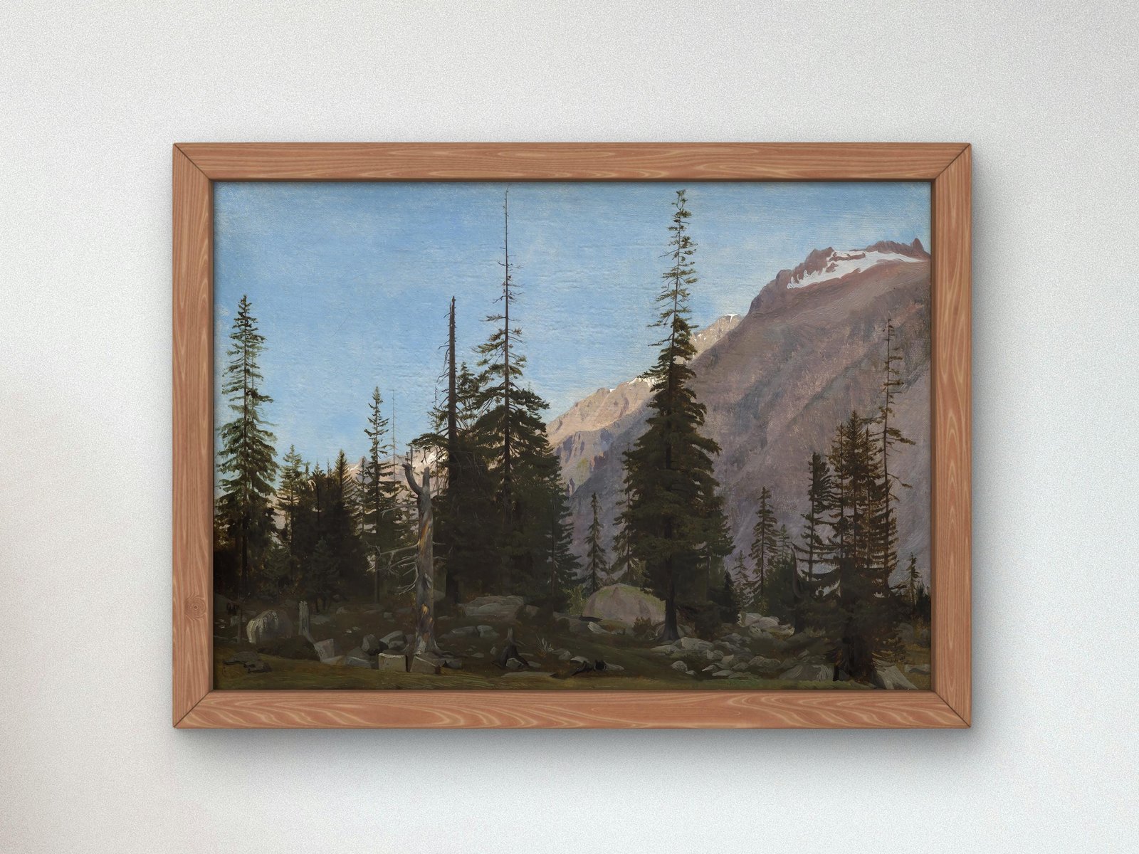 Alpine Landscape Switzerland by Jean-Léon Gérôme, 1850, Romanticism and Classical Landscapes, fine art print