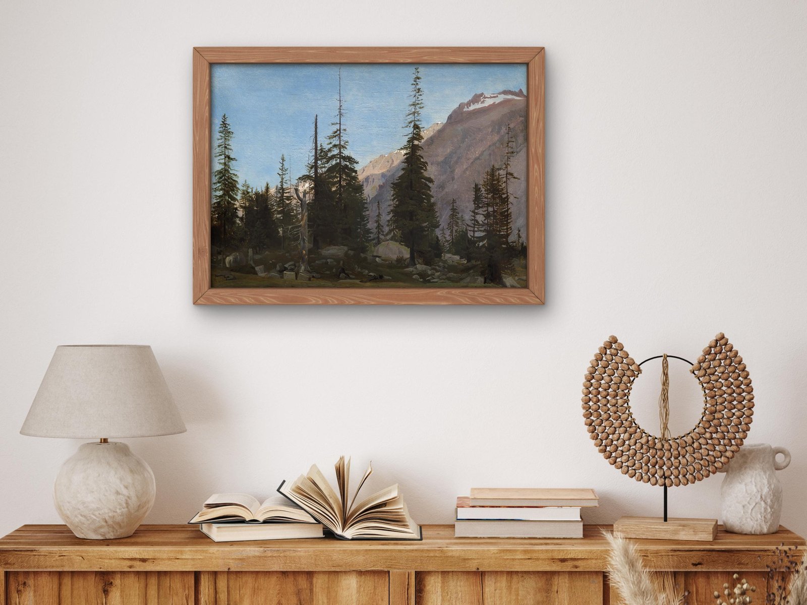 Alpine Landscape Switzerland by Jean-Léon Gérôme, 1850, Romanticism and Classical Landscapes, fine art print