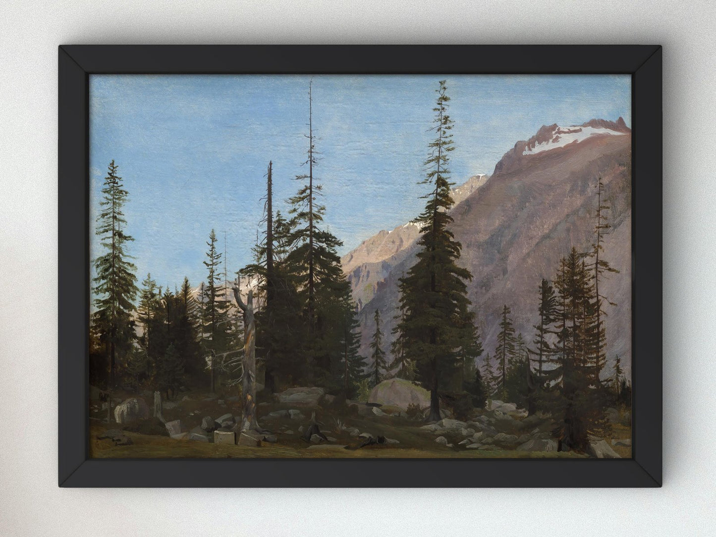 Alpine Landscape Switzerland by Jean-Léon Gérôme, 1850, Romanticism and Classical Landscapes, fine art print
