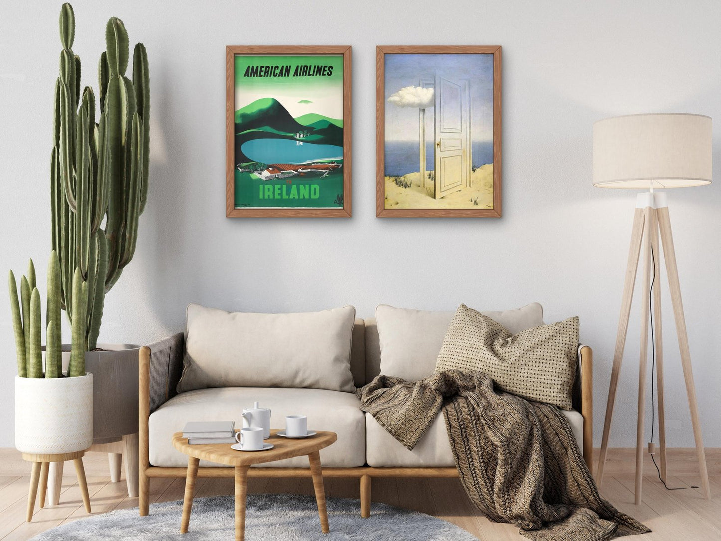 American Airlines Ireland by Edward McKnight Kauffer, 1948, Art Deco and American Modernism, fine art print