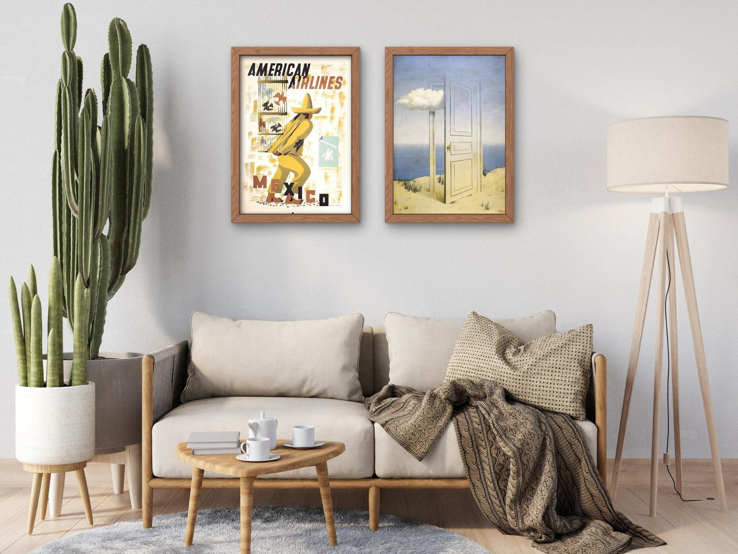 American Airlines Mexico by Edward McKnight Kauffer, 1948, Vintage Ads and Posters, fine art print