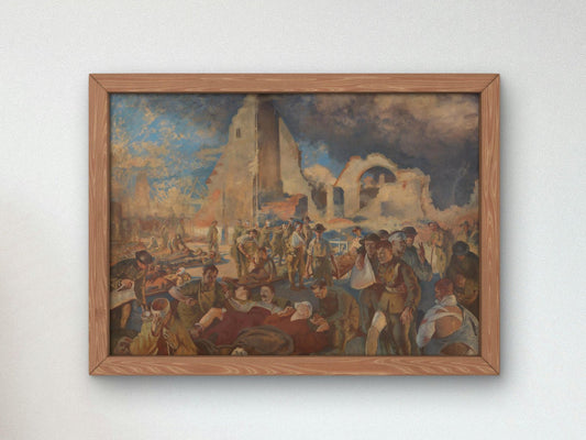 An Advanced Dressing Station in France by Henry Tonks, 1918, Realism and Naturalism, fine art print