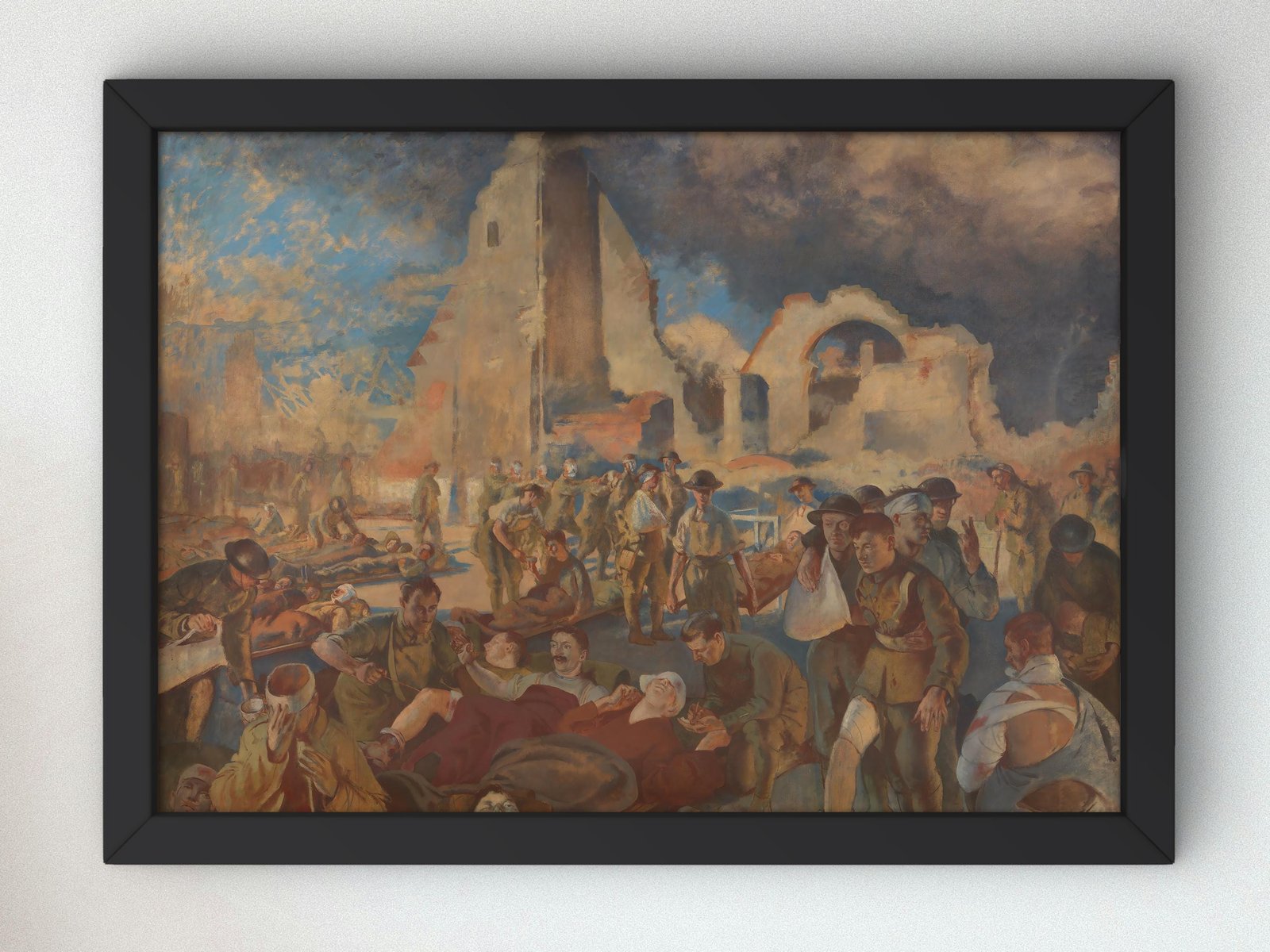 An Advanced Dressing Station in France by Henry Tonks, 1918, Realism and Naturalism, fine art print