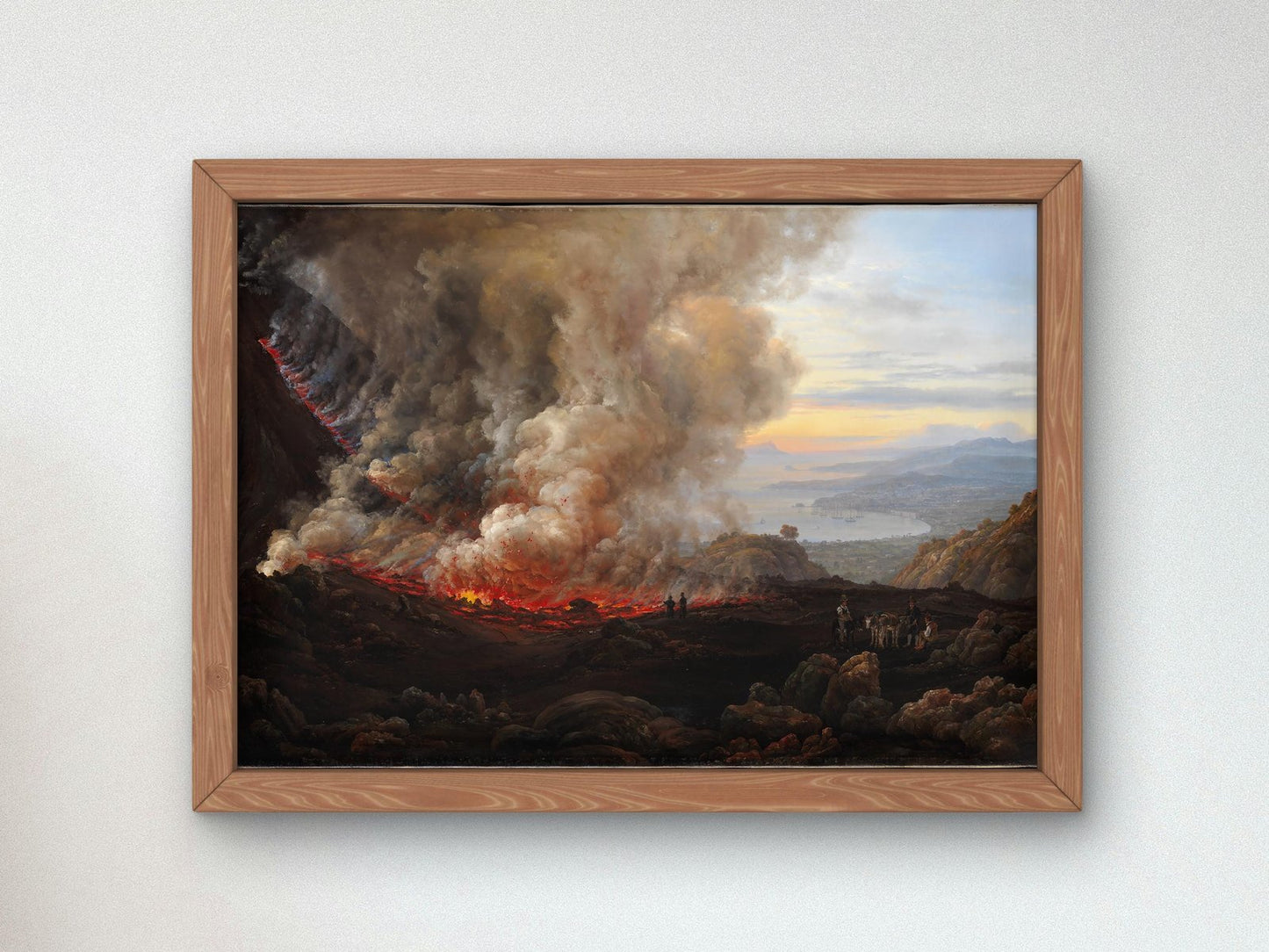 An Eruption of Vesuvius by Johan Christian Dahl, 1824, Romanticism and Classical Landscapes, fine art print