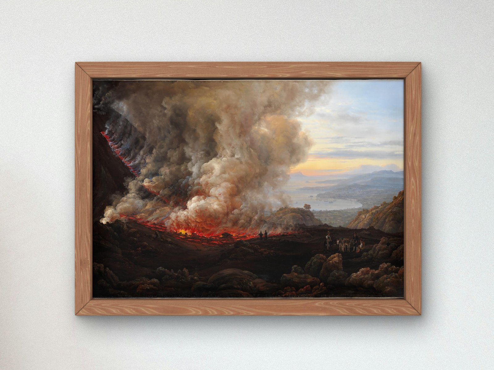 An Eruption of Vesuvius by Johan Christian Dahl, 1824, Romanticism and Classical Landscapes, fine art print