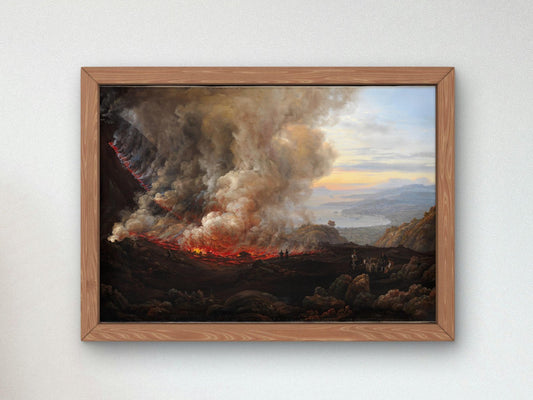An Eruption of Vesuvius by Johan Christian Dahl, 1824, Romanticism and Classical Landscapes, fine art print