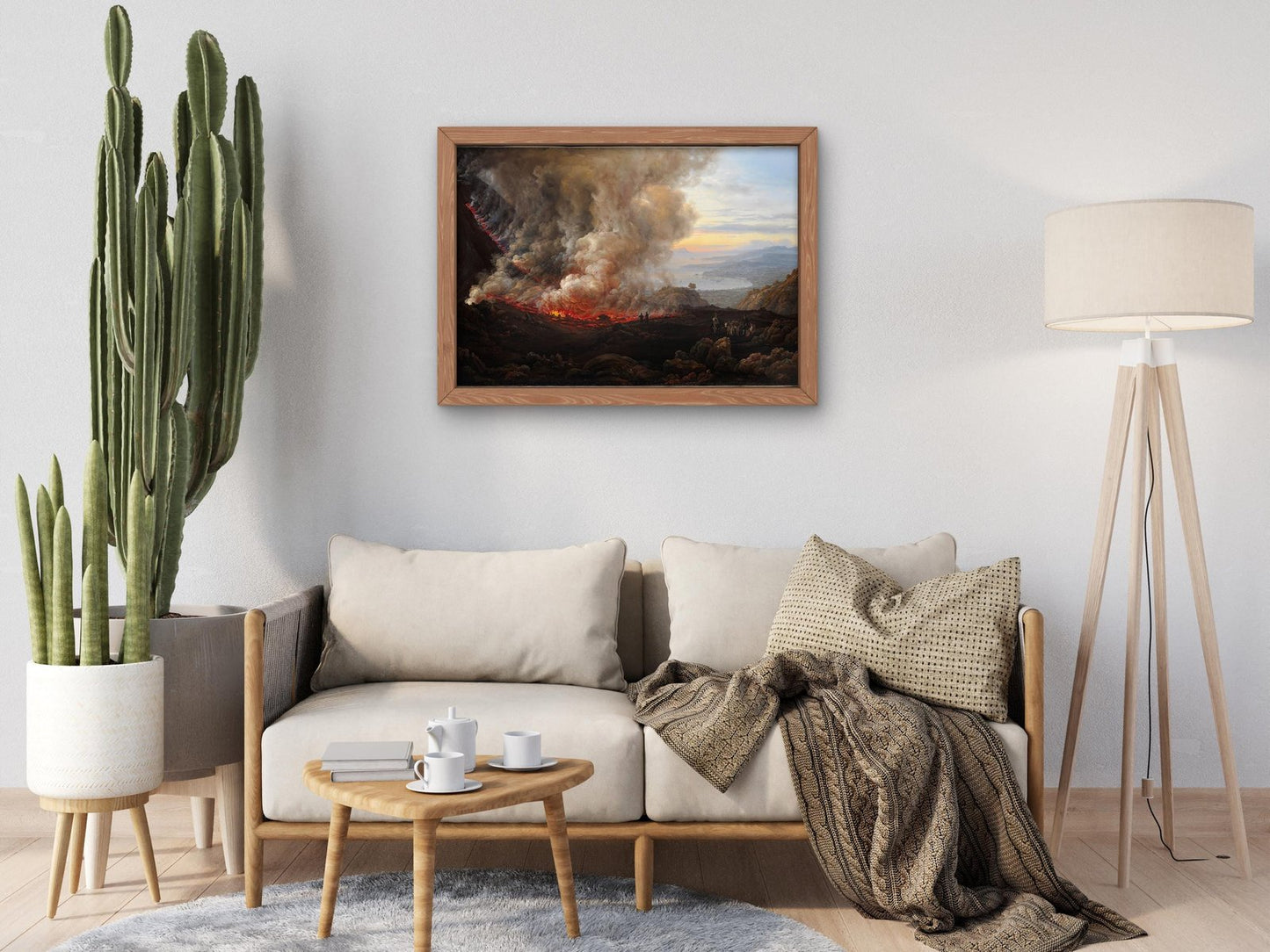 An Eruption of Vesuvius by Johan Christian Dahl, 1824, Romanticism and Classical Landscapes, fine art print