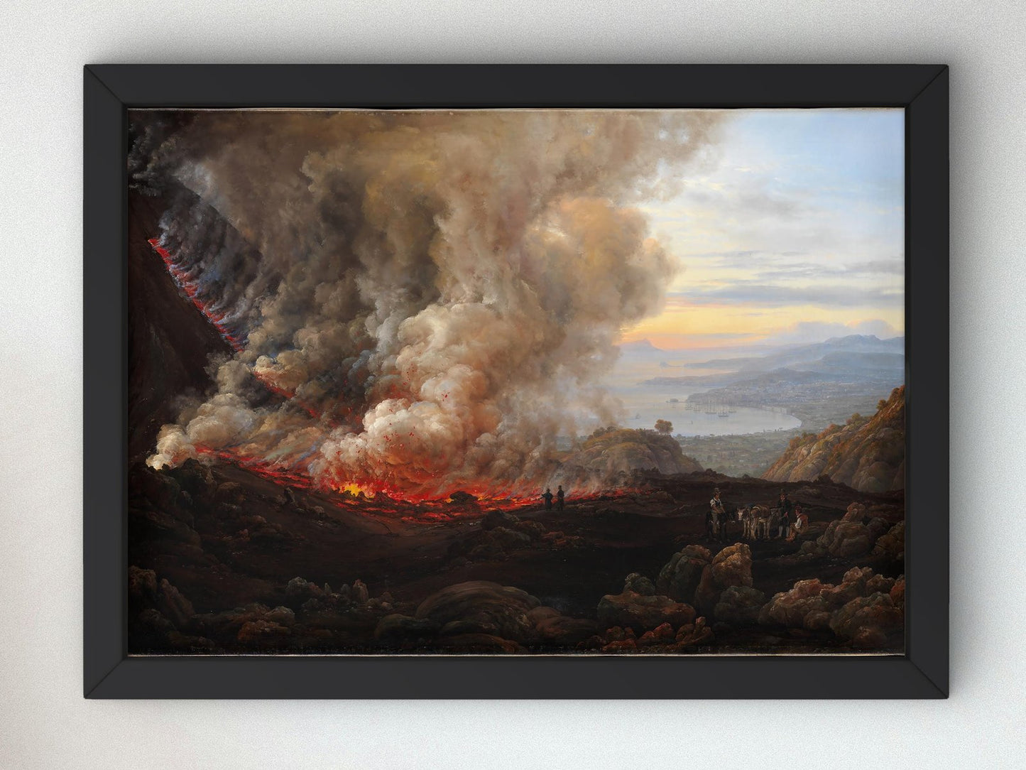 An Eruption of Vesuvius by Johan Christian Dahl, 1824, Romanticism and Classical Landscapes, fine art print