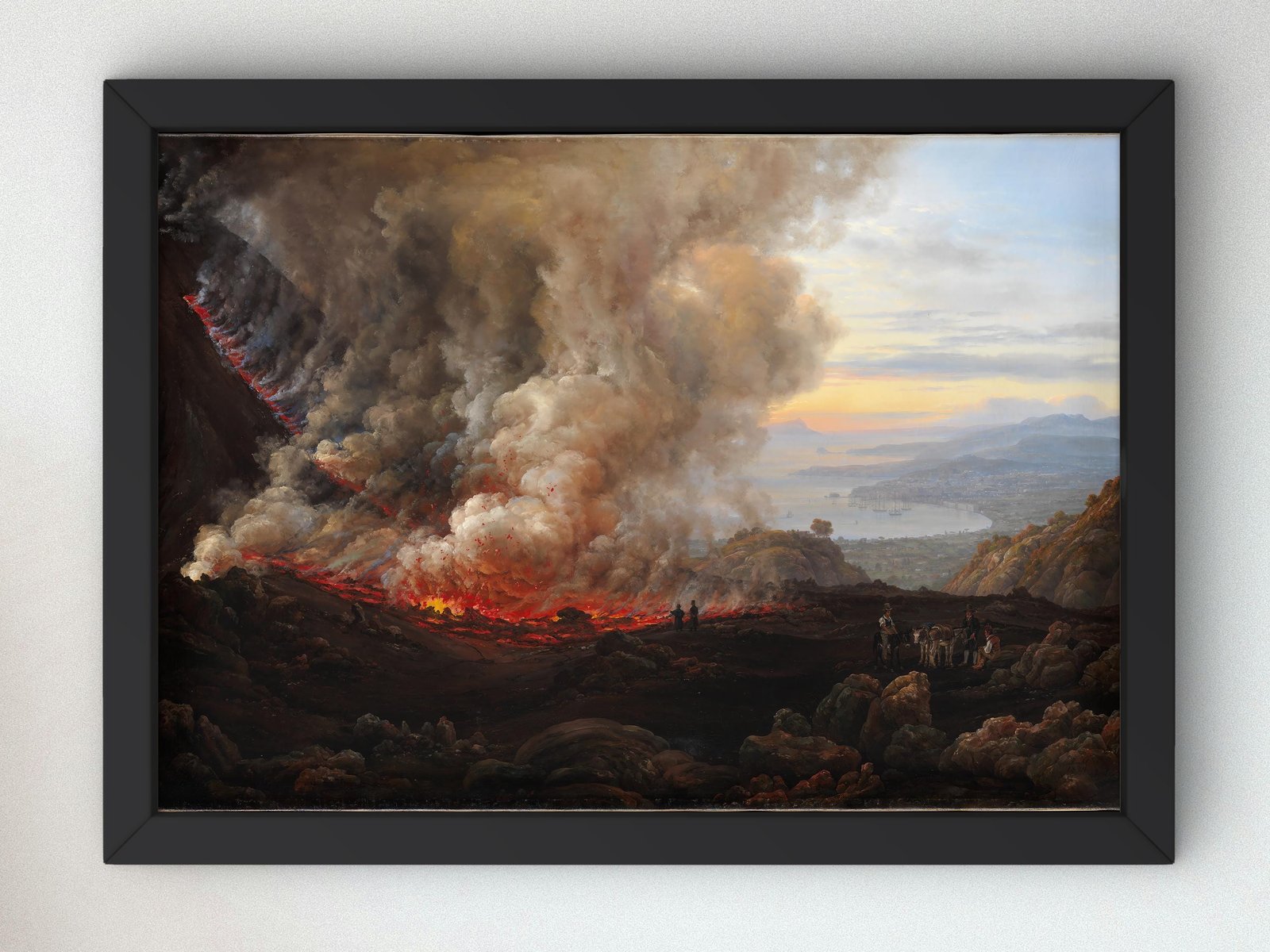 An Eruption of Vesuvius by Johan Christian Dahl, 1824, Romanticism and Classical Landscapes, fine art print