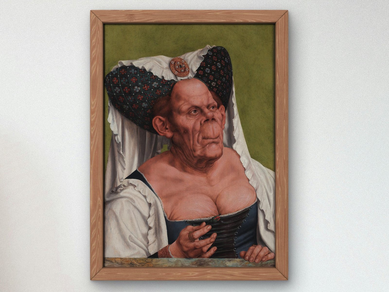 An Old Woman by Quentin Metsys, 1513, Renaissance, fine art print