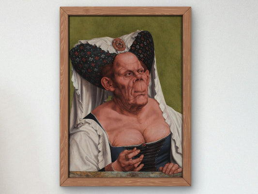 An Old Woman by Quentin Metsys, 1513, Renaissance, fine art print