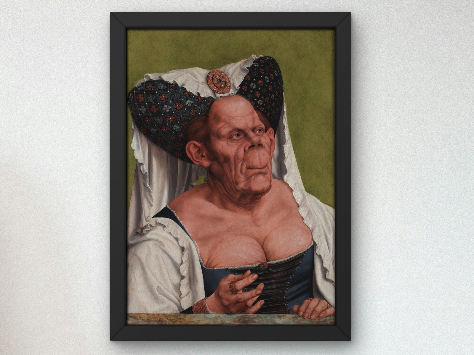 An Old Woman by Quentin Metsys, 1513, Renaissance, fine art print