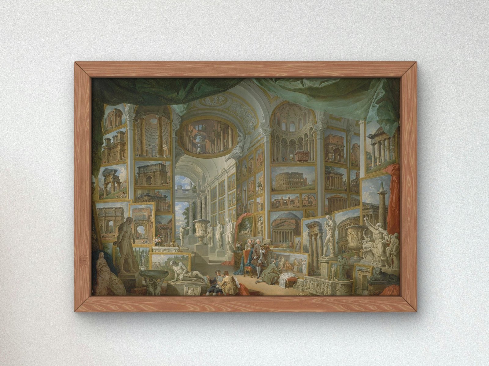 Ancient Rome by Giovanni Paolo Panini, 1757, Rococo and Neoclassicism, fine art print
