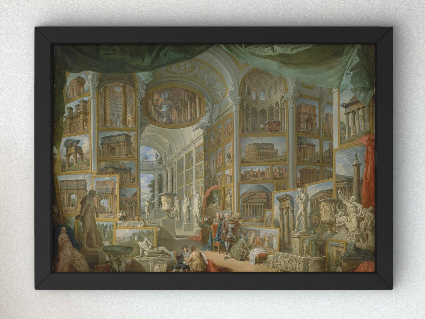 Ancient Rome by Giovanni Paolo Panini, 1757, Rococo and Neoclassicism, fine art print