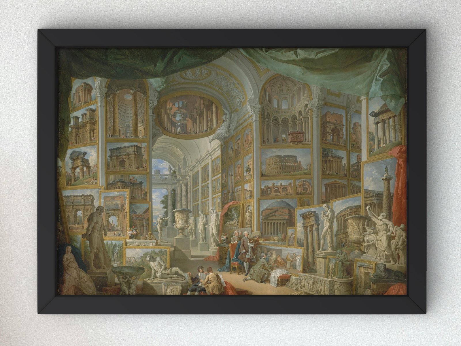 Ancient Rome by Giovanni Paolo Panini, 1757, Rococo and Neoclassicism, fine art print