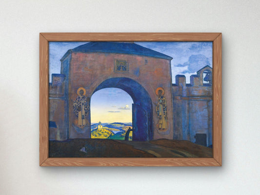 And We are Opening the Gates by Nicolas Roerich, 1922, Futurism and Constructivism, fine art print