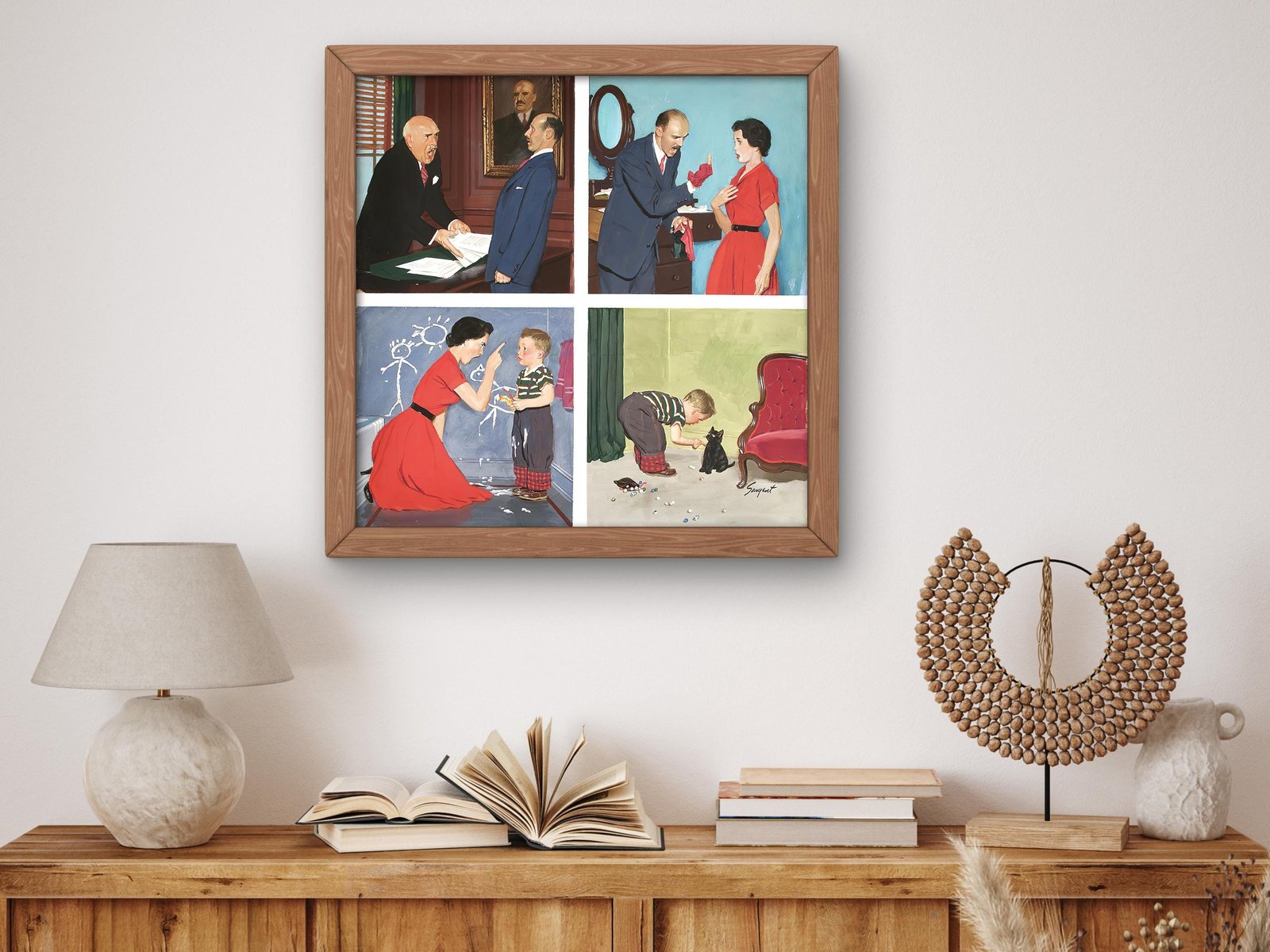 Anger Transference by Richard Sargent, 1954, Expressionism and Fauvism, fine art print