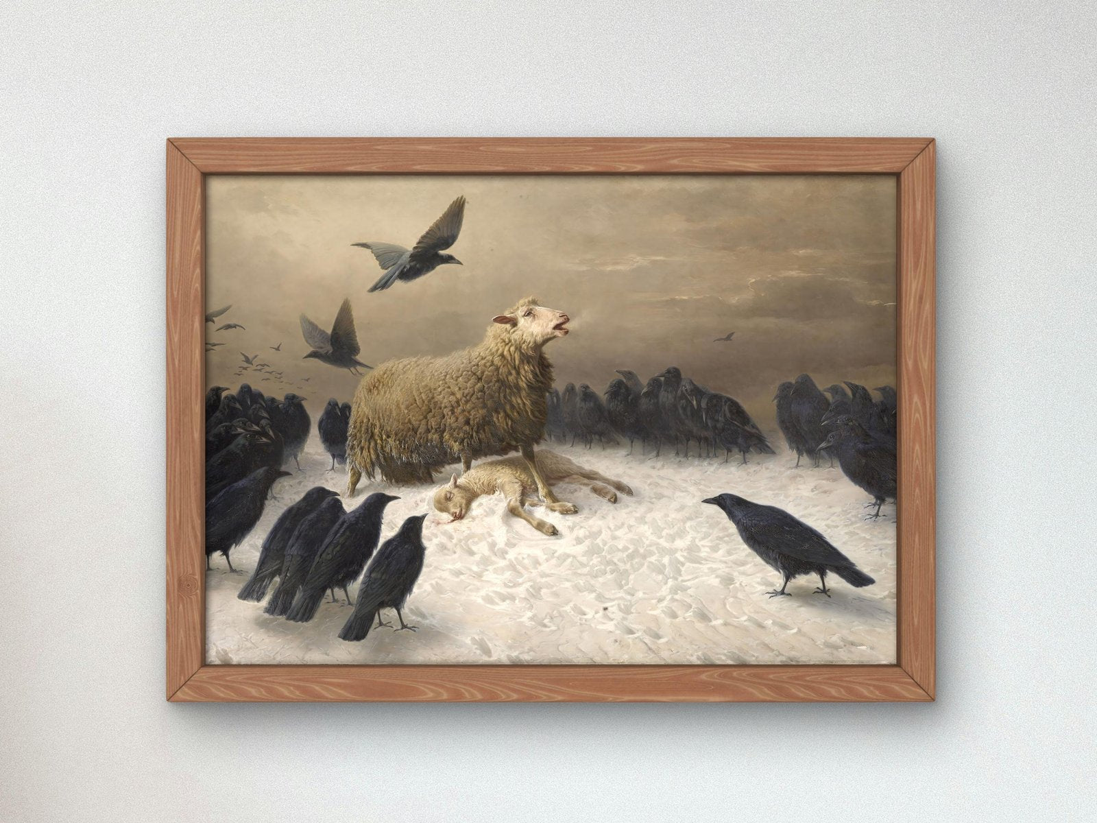 Anguish by August Friedrich Schenck, 1878, Realism and Naturalism, fine art print