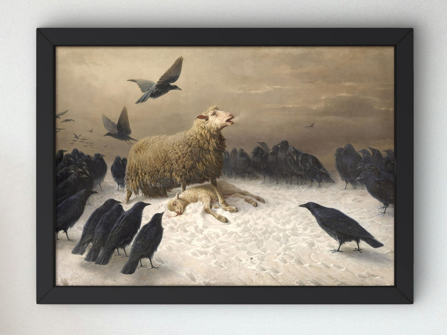 Anguish by August Friedrich Schenck, 1878, Realism and Naturalism, fine art print