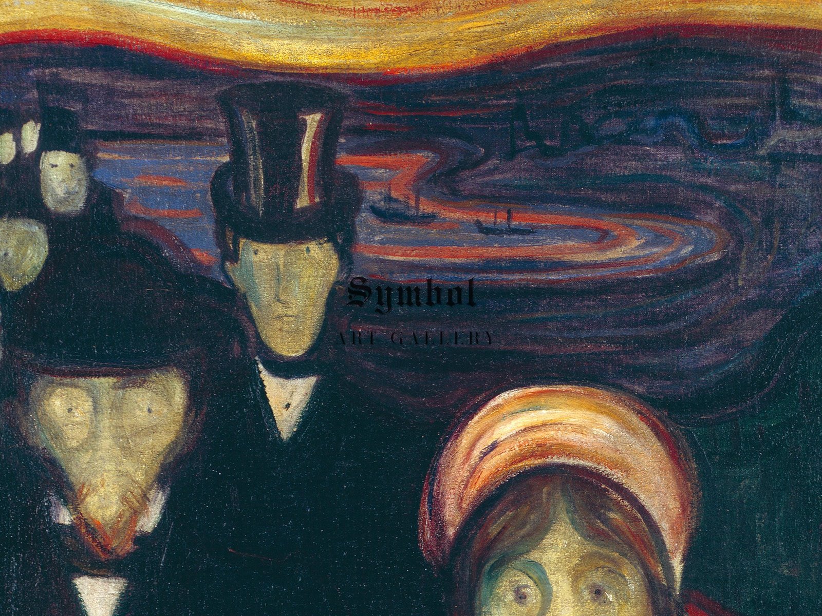 Anxiety by Edvard Munch, 1894, Expressionism, fine art print