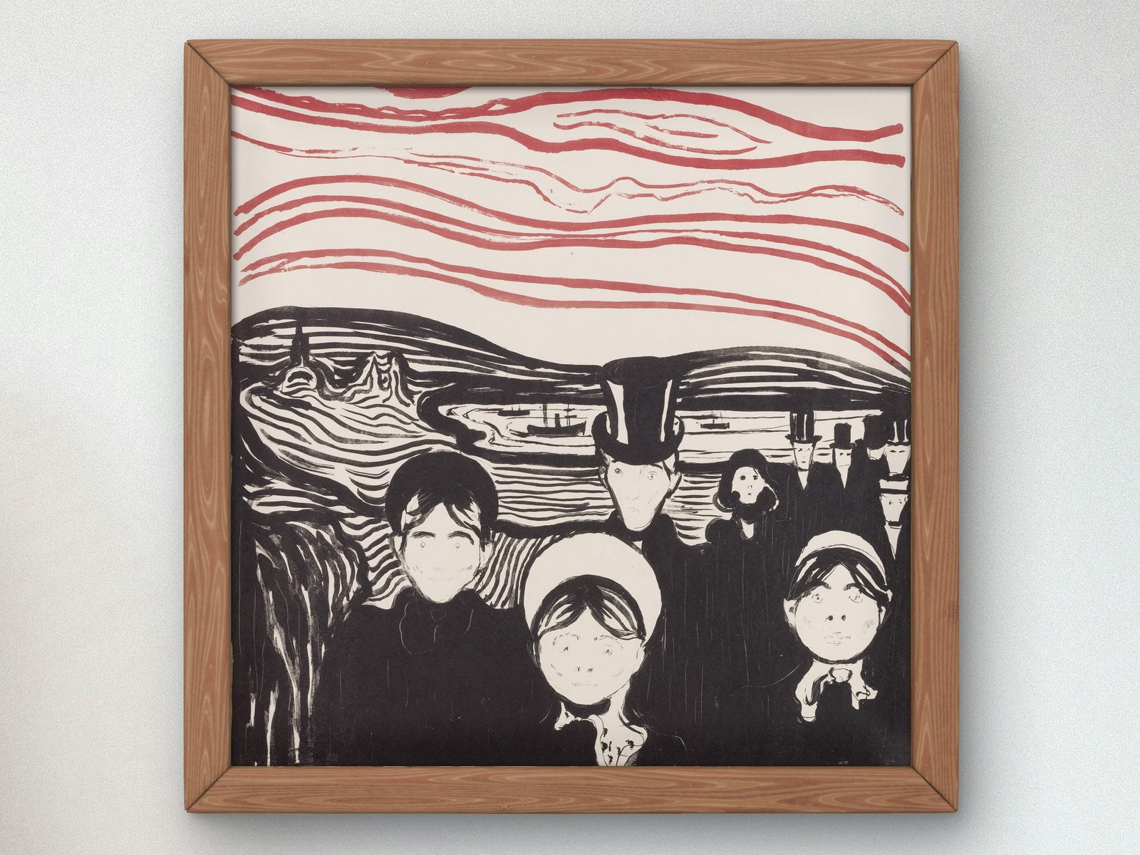 Anxiety II by Edvard Munch, 1894, Expressionism, fine art print